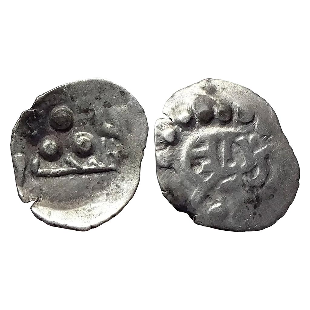 Samid Amirs of Multan Jalam-II No Mint ND Silver Damma Qanhari 1/5th Dirham