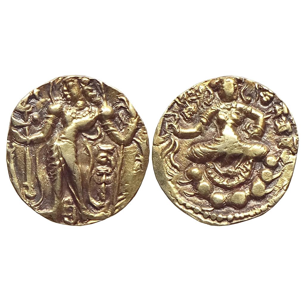 Ancient Gupta Empire Narasimhagupta Archer Type Gold Dinara