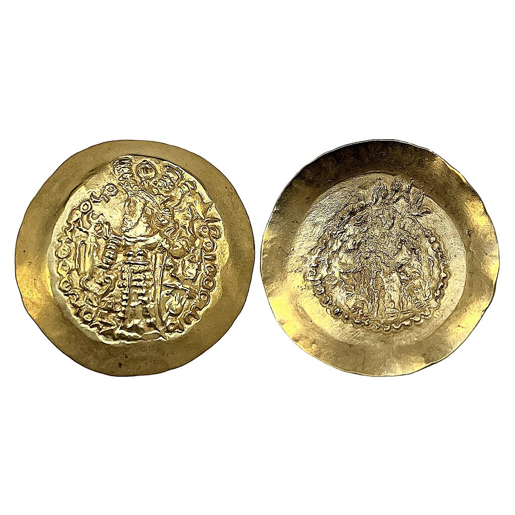 Ancient Kushano-Sassanian Kidarite Huns Varahan Gold Dinara