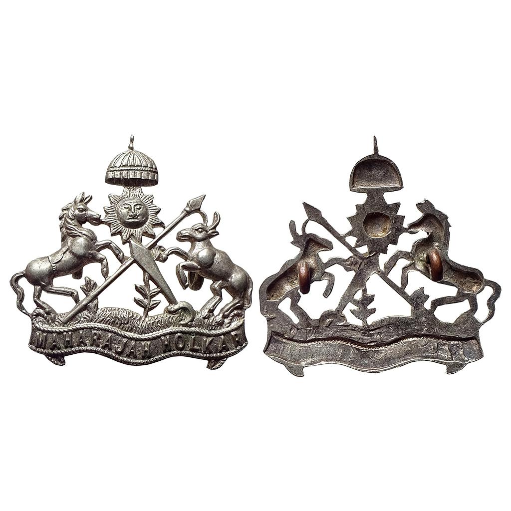 Indore State Uniform Badge Silver-Plated