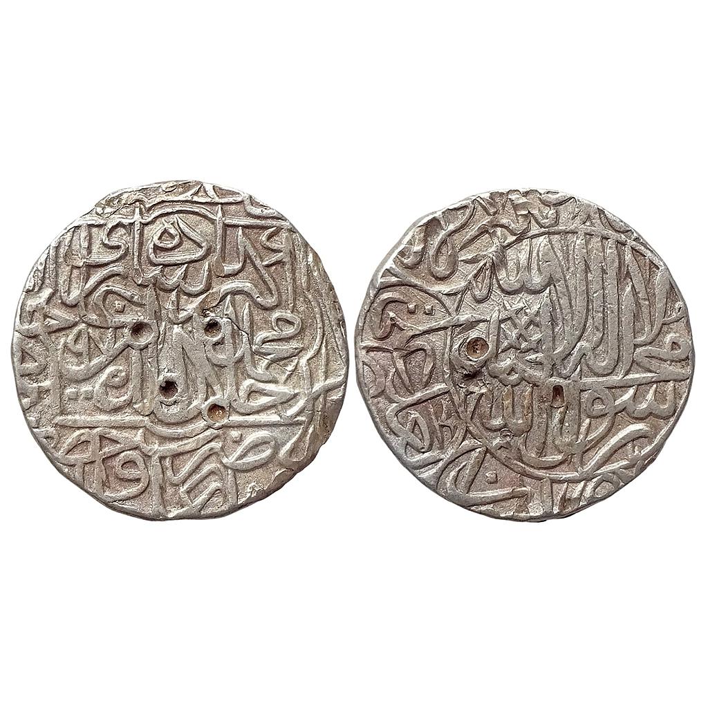 Mughal Akbar Hazrat Delhi Mint Silver Rupee