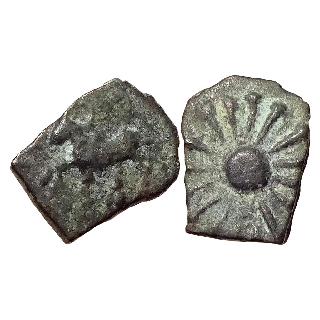 Ancient Vidarbha Pre-Satavahana Patalatolata Series Copper Fractional Unit