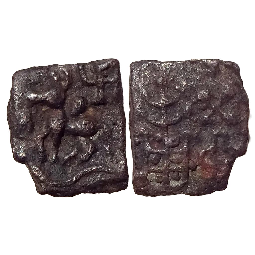 Ancient Kaushambi Uninscribed Cast Copper Unit