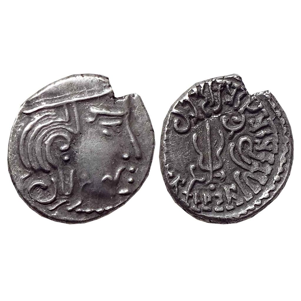 Ancient Maitrakas of Valabhi Unattributed Silver Dramma