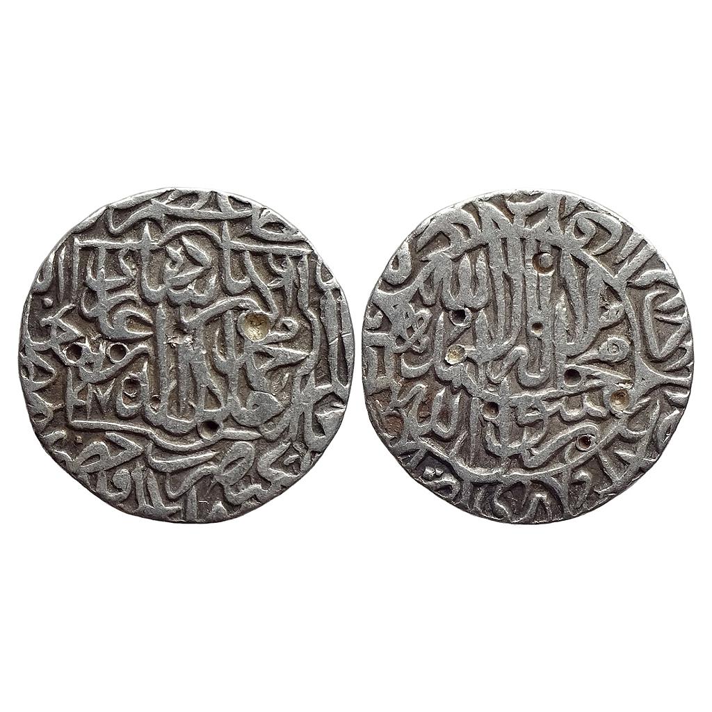 Mughal Akbar Hazrat Delhi Mint Silver Rupee