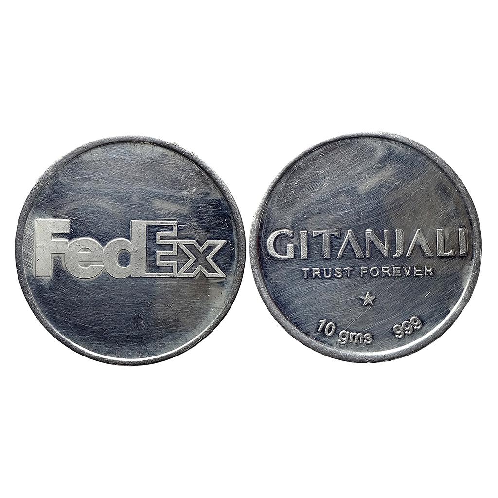 For Fedex Gitanjali Jewellers Silver Token