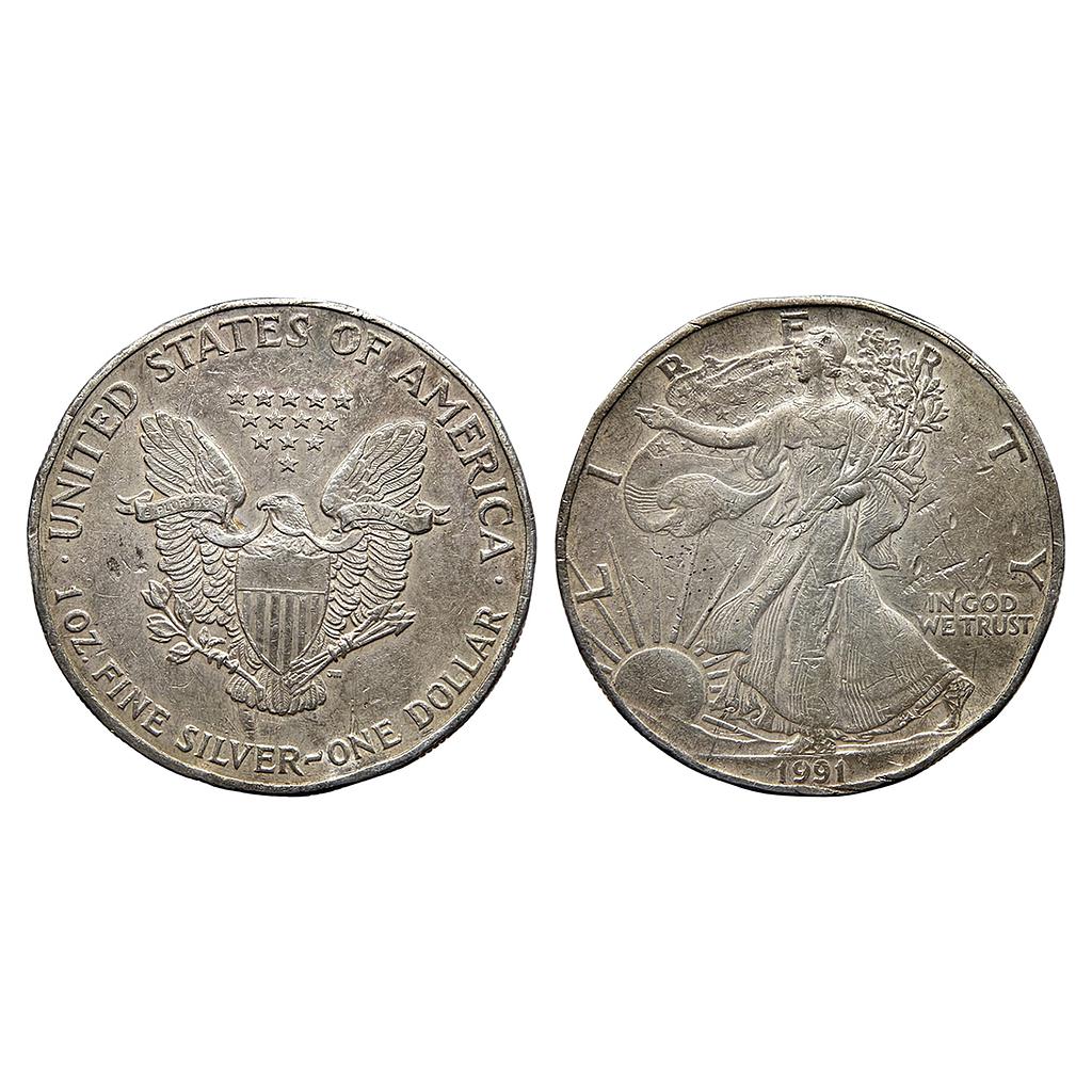 United States of America 1991 AD Silver (.999) 1 Dollar