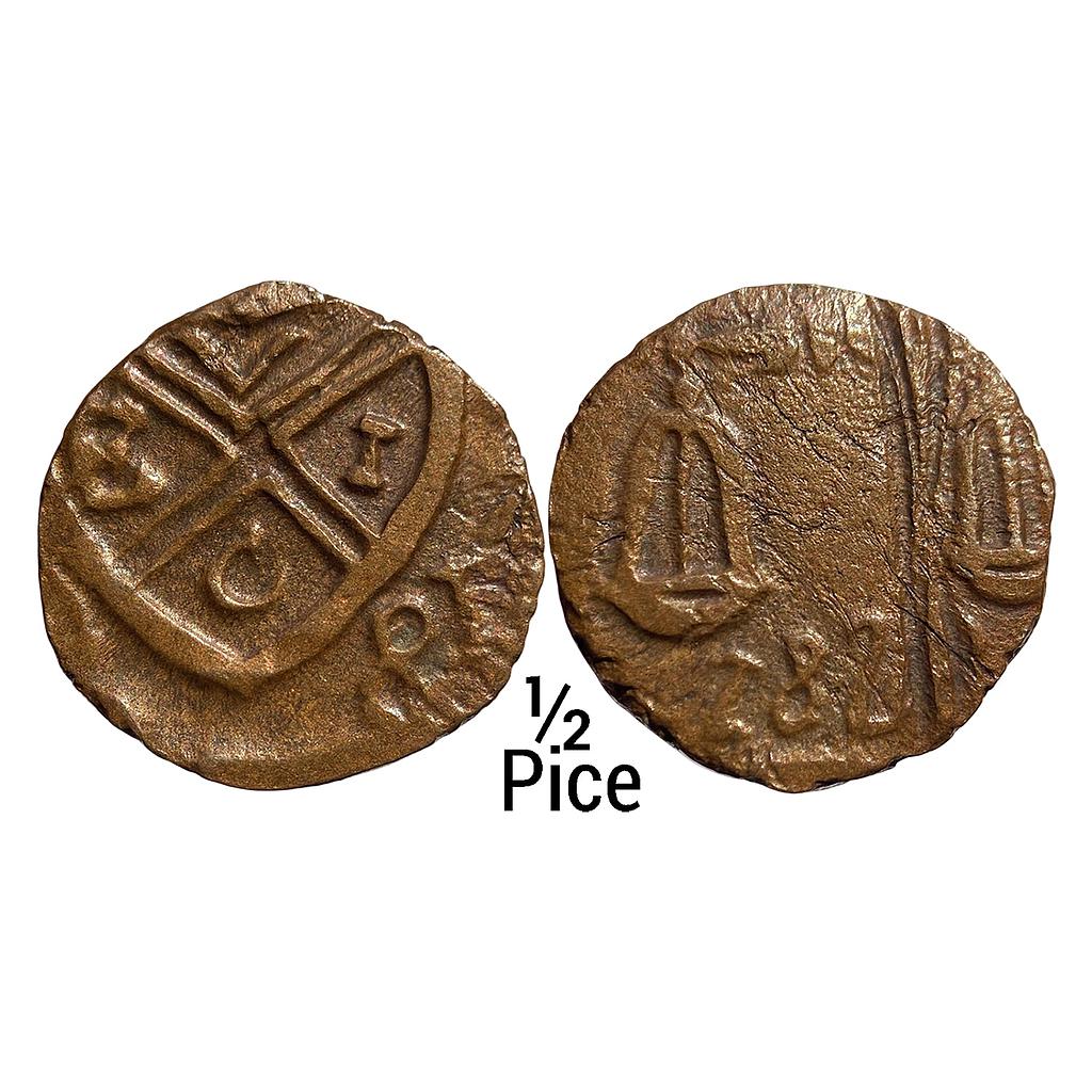 EIC Bombay Presidency Copper 1/2 Pice