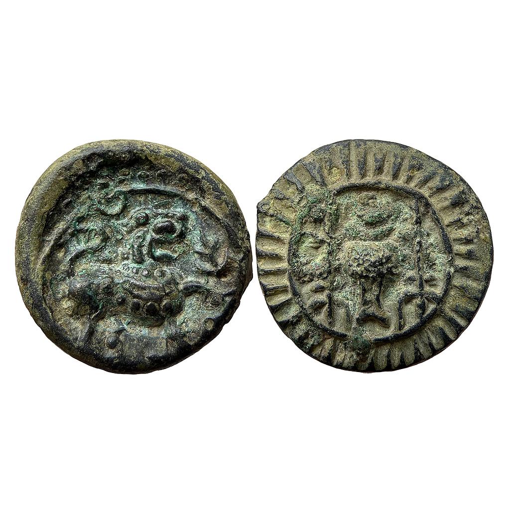 Ancient Vishnukundins Copper Alloy Heavy Weight Unit