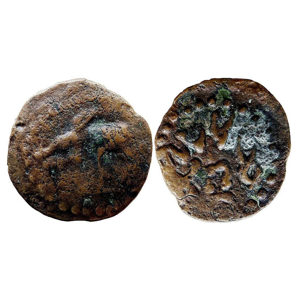 Hindu Medieval Rashtrakutas Prabhutavarsha Copper Unit