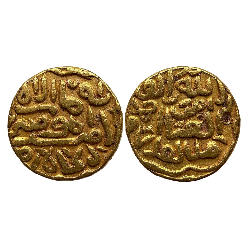 Delhi Sultan Muhammad Bin Tughluq III in the name of the Caliph al-Hakim II Gold Tanka
