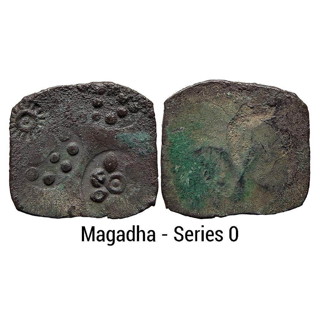 Ancient Punch Marked Coinage Lower Middle Ganga Valley Magadha Mahajanapada Series 0 Four Symbol type Silver Unit