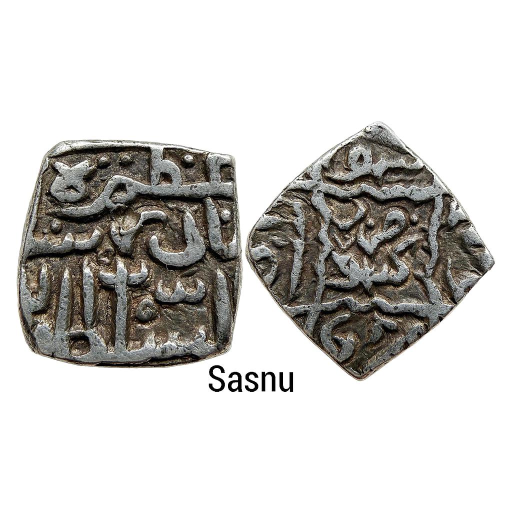 Kashmir Sultanat Nazuk Nadir Shah 2nd Reign Kashmir Mint Silver Square Sasnu