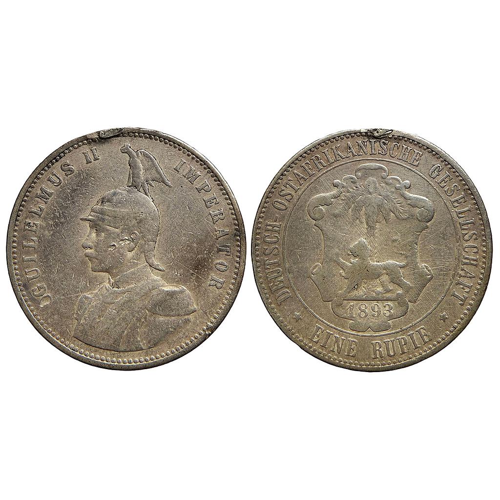 German East Africa Wilhelm II 1893 AD Silver Rupie/Rupee