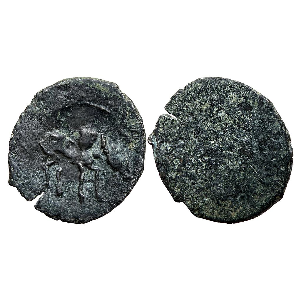 Hindu Medieval Rashtrakutas Newase-Paithan Region Copper Unit