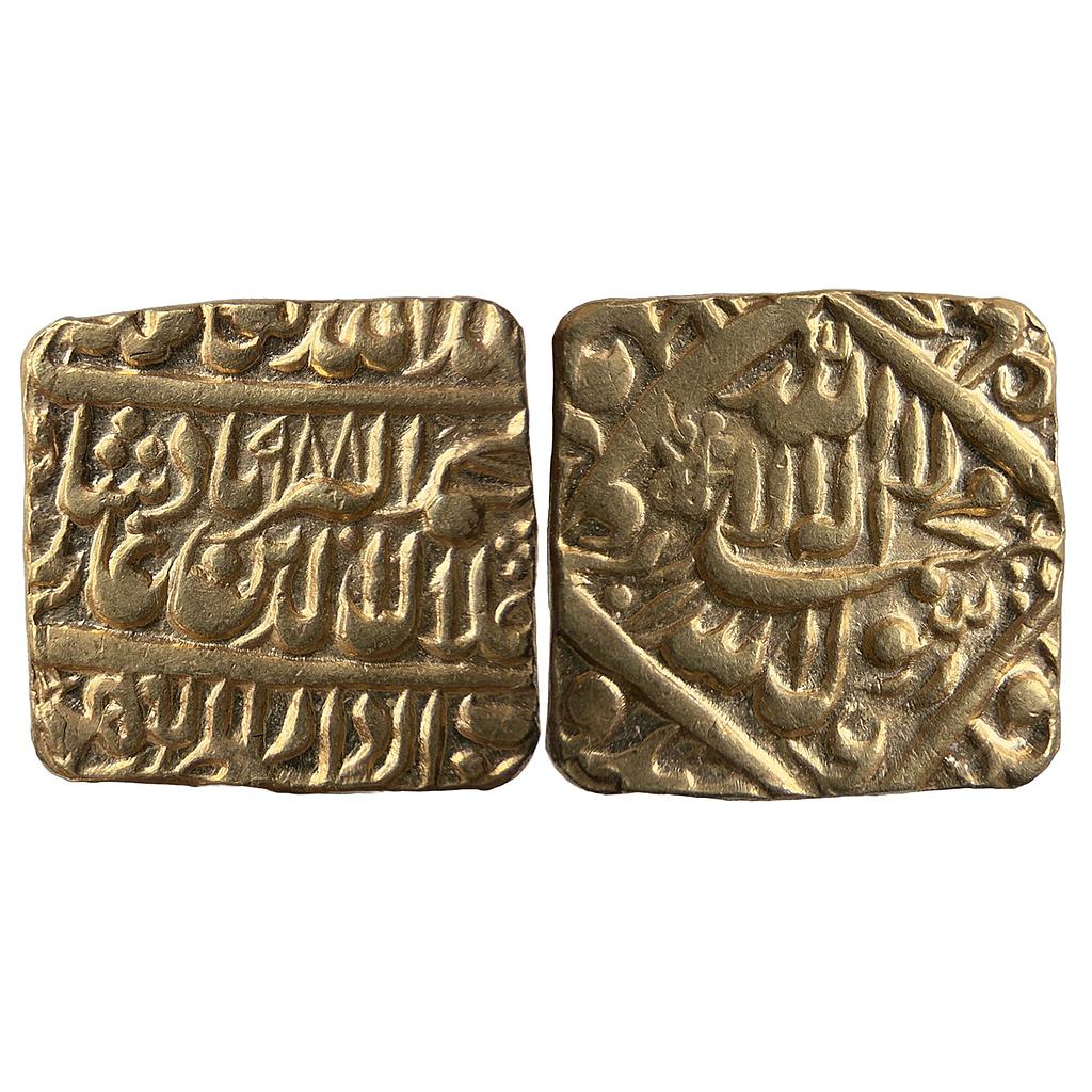 Mughal Akbar Dar us-Sultanate Lahore Mint Gold Mohur