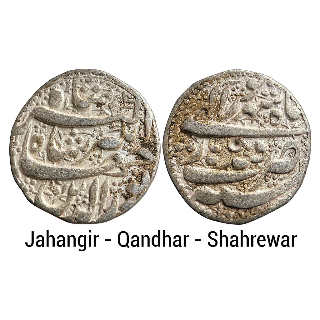 Mughal Jahangir Qandhar Mint Ilahi Month Shahrewar Virgo Silver Rupee