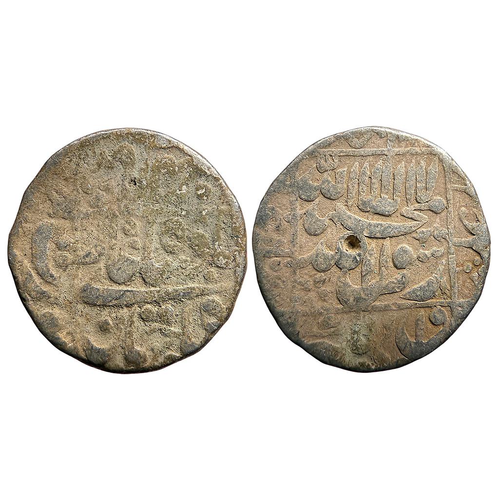 Mughal Shah Jahan Surat Mint Silver Rupee