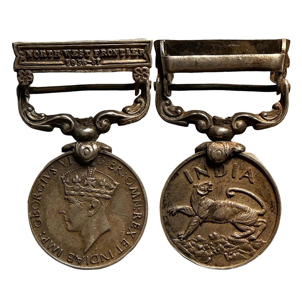 India General Service Medal George VI Silver Medal