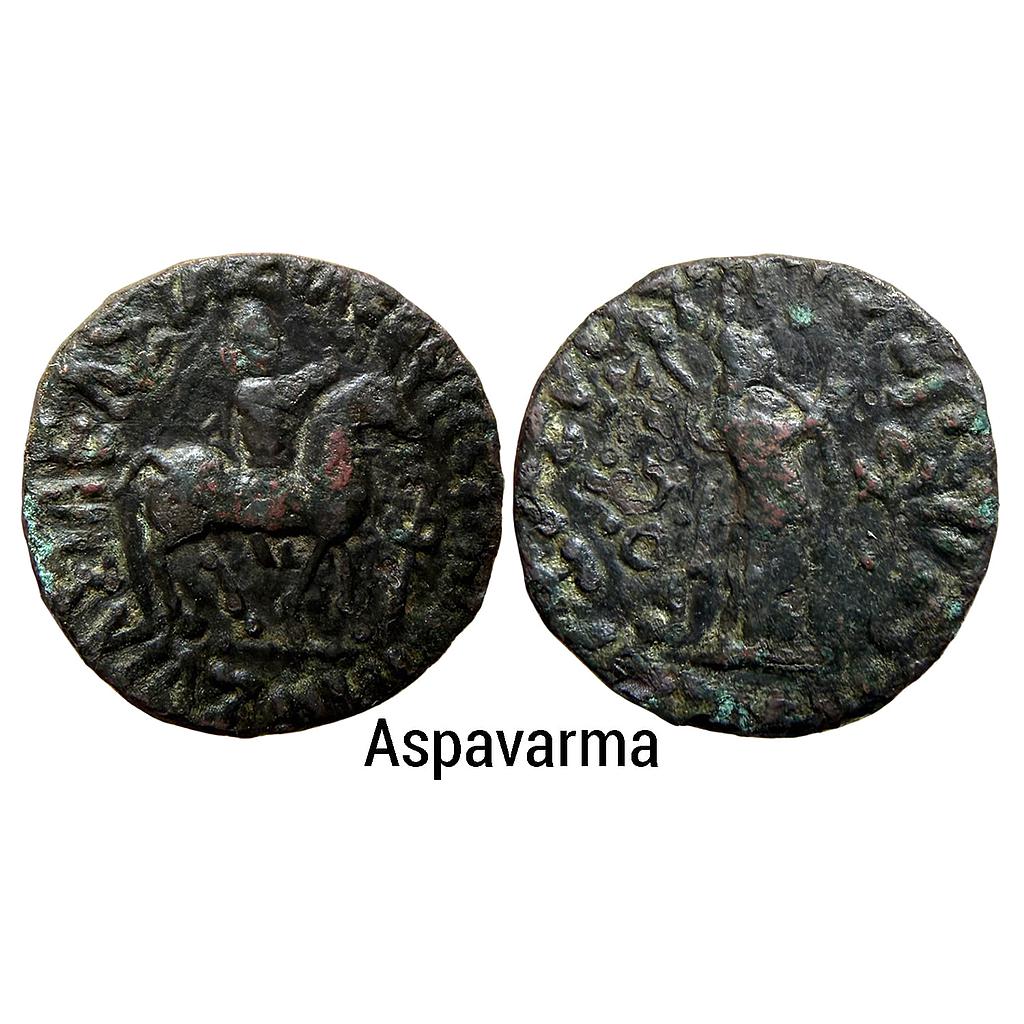 Ancient Indo-Scythians Apracharajas Aspavarma Billon Tetradrachm Indian Standard