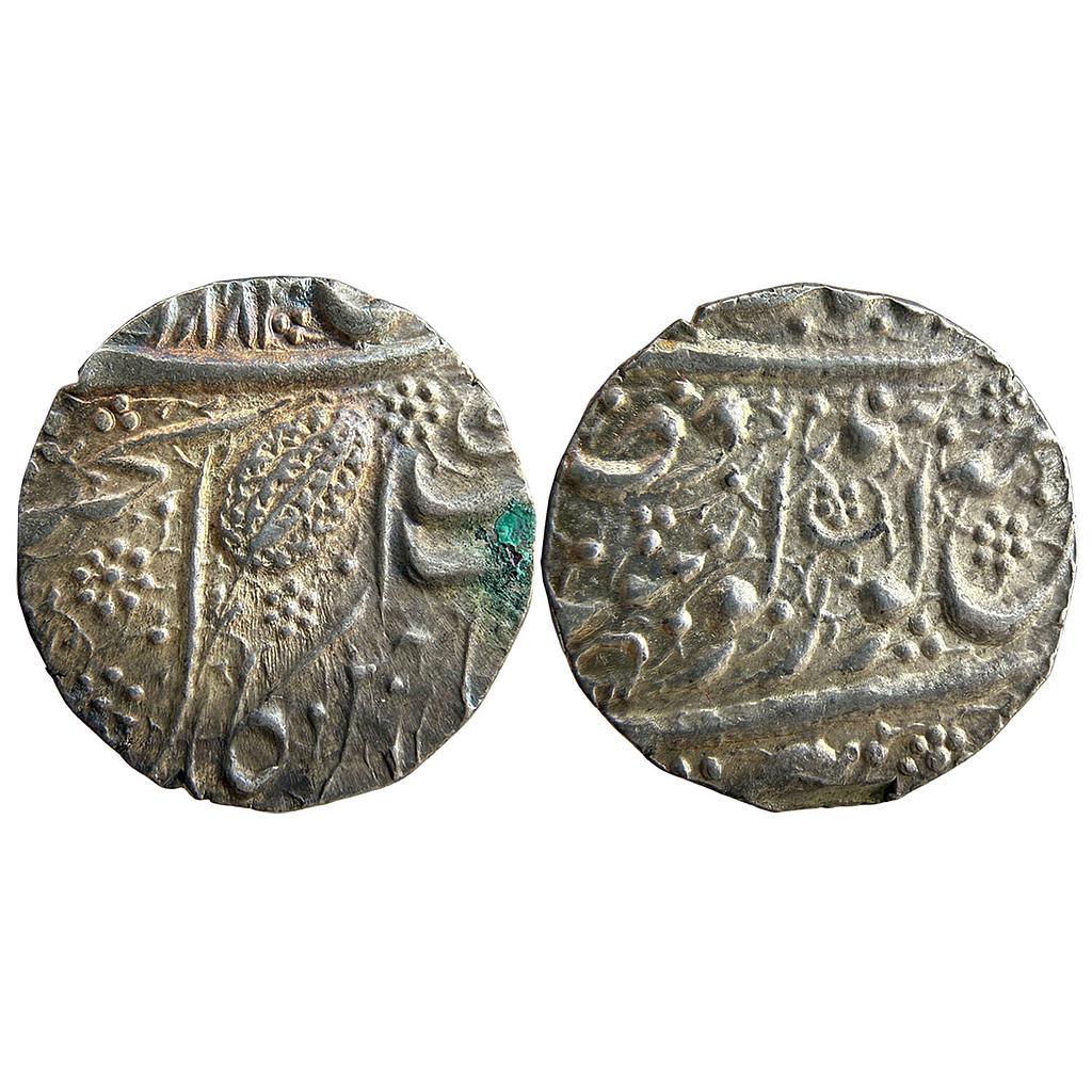 IK Sikh Empire Ranjit Singh VS 1881 Amritsar Mint Nanakshahi Couplet Silver Rupee