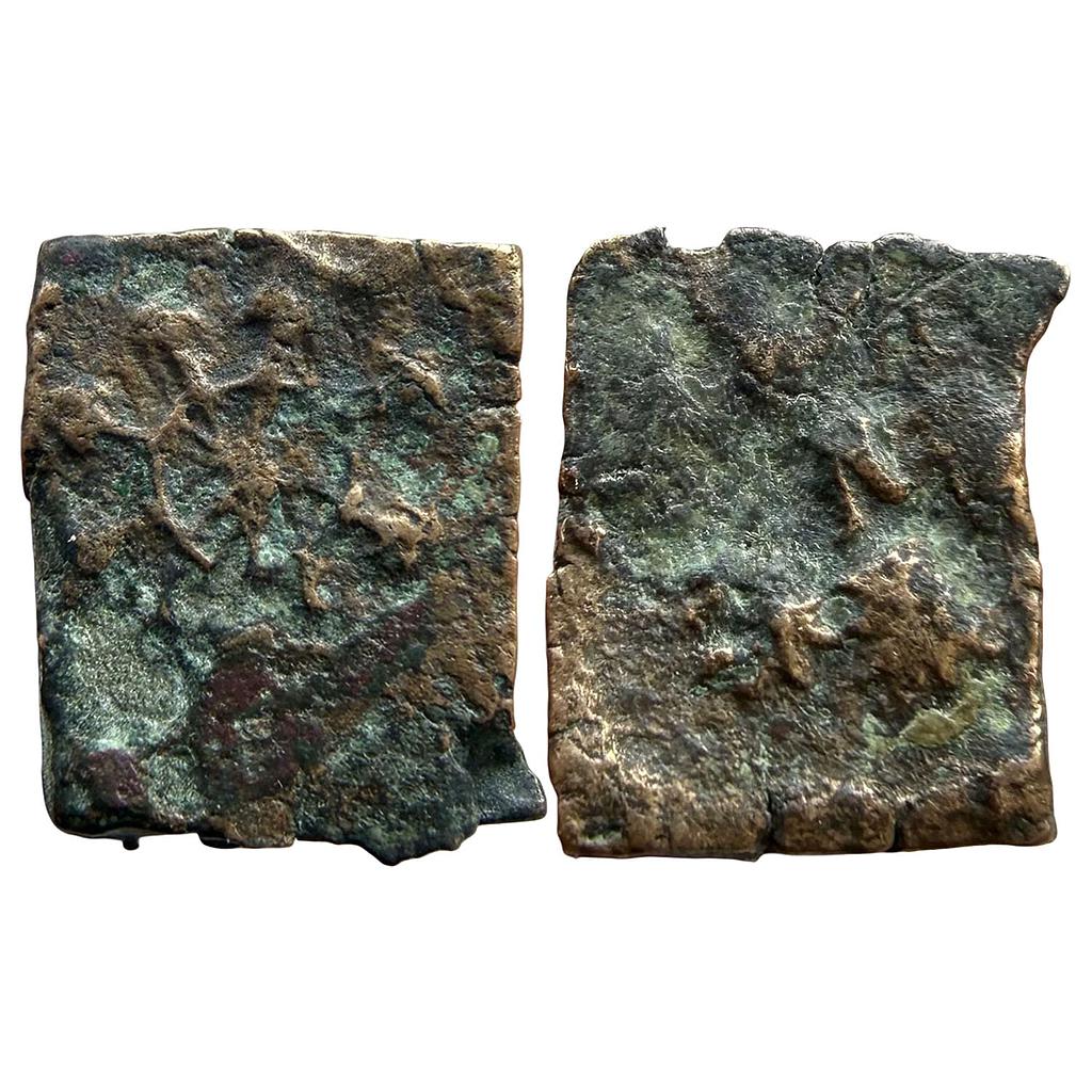 Ancient Vidarbha Region Pre-Satavahana Abhisheka Lakshmi type Copper Unit