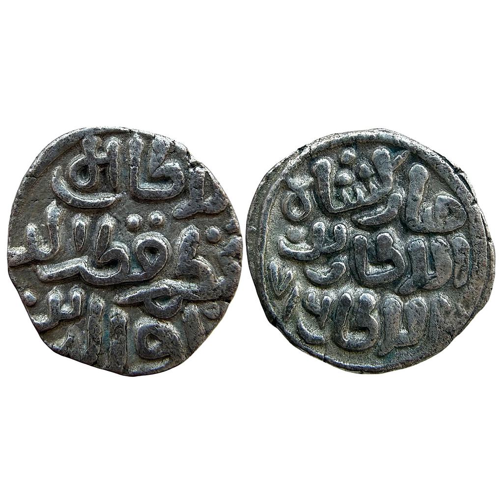 Delhi Sultan Qutb al-Din Mubarak Shah Billon Four Gani