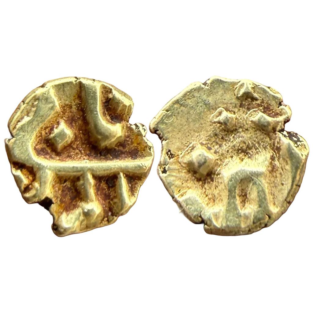 Mughal Alamgir II Balapur Mint Gold Fanam