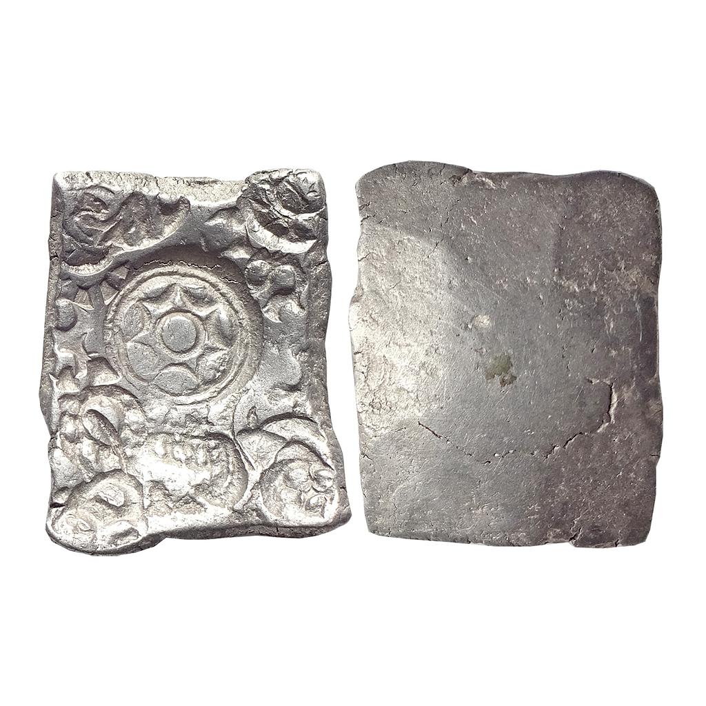 Ancient, Archaic Series, Punch Marked Coinage, attributed to Shakya Janapada, Narhan Hoard type, Silver 5 Shana