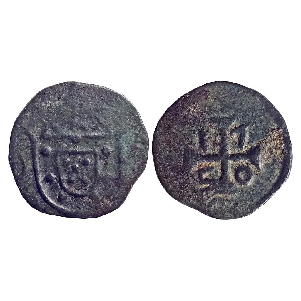 Indo Portugues, Diu, John V, Copper "1/2 Atia"
