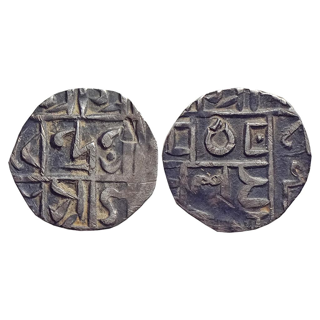 IK, Cooch Behar, Devendra Narayan, Silver &quot;1/2 Rupee&quot;