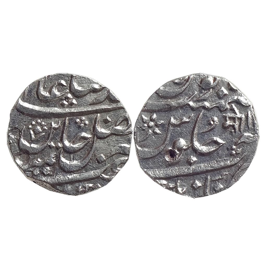 IK, Maratha Confederacy, INO Shah Alam II, Aurangnagar (Mulher) Mint, Silver Rupee
