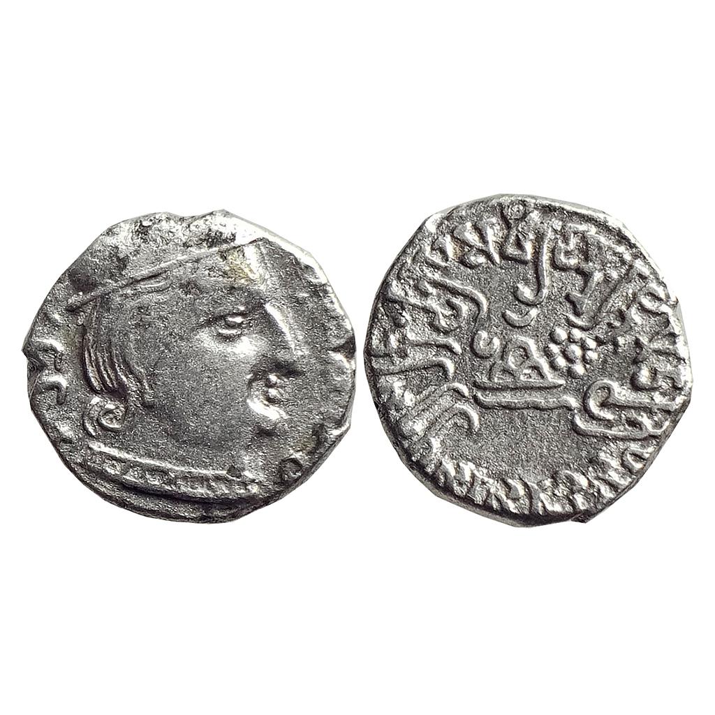 Ancient Western Kshtrapas Kardamaka Dynasty Viradaman son of Damasena Silver Dramma