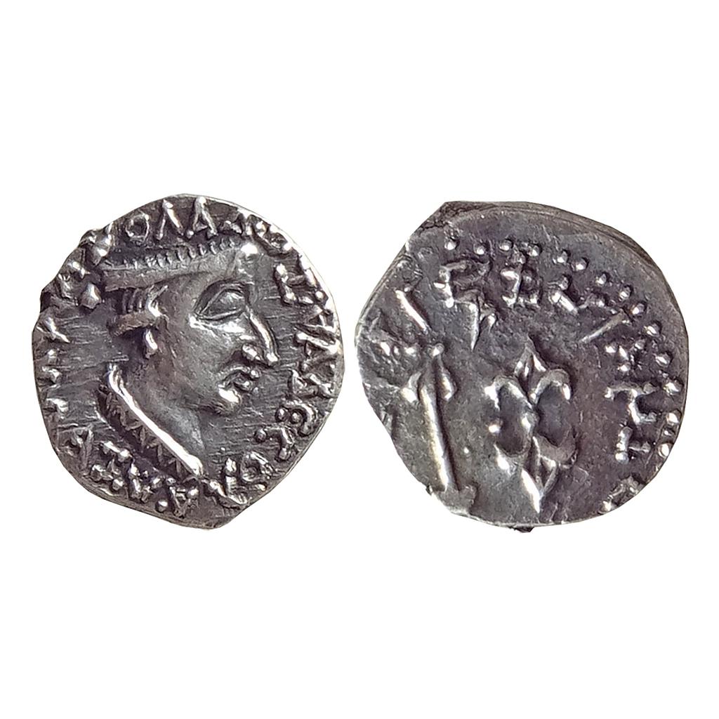 Ancient Western Kshatrapas Kshaharata family Nahapana Silver Dramma