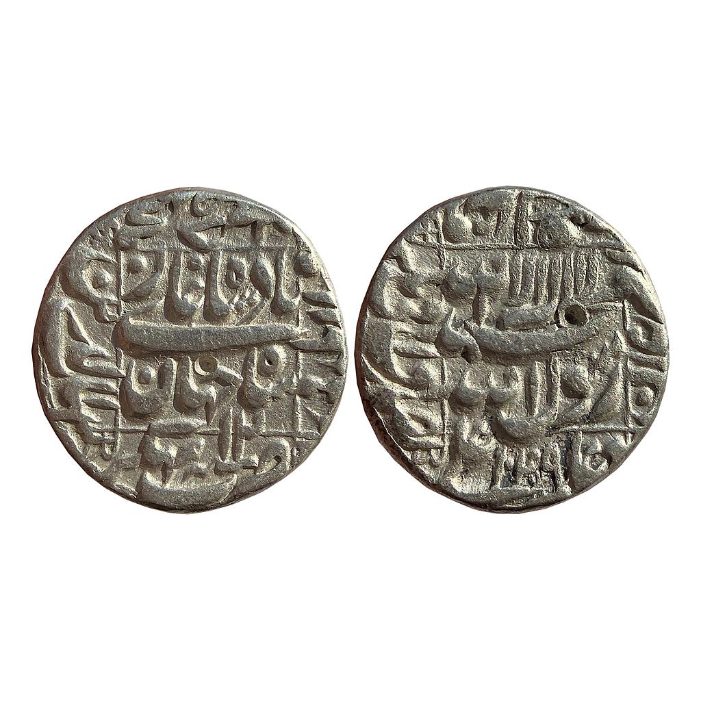 Mughal Shah Jahan Bhakkar Mint Silver Rupee