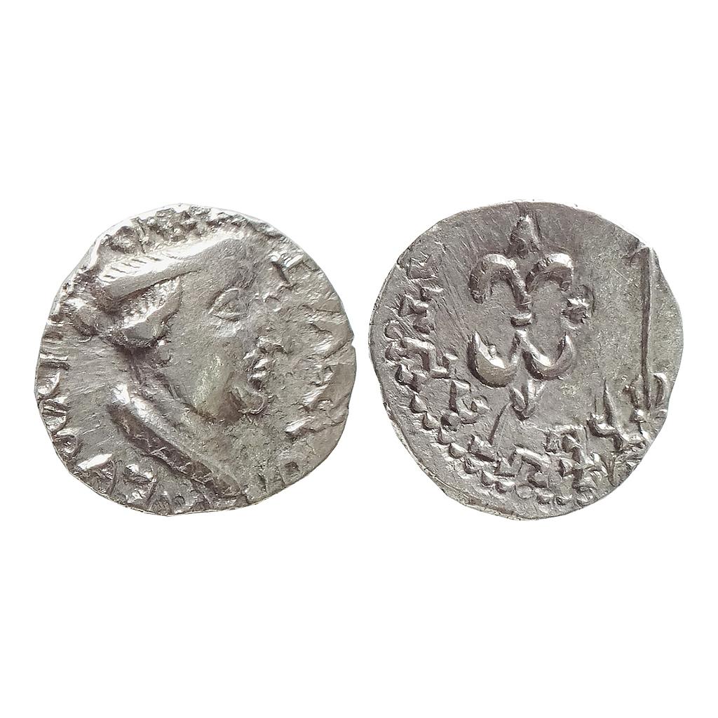 Ancient Western Kshatrapa Nahapana Silver Drachma