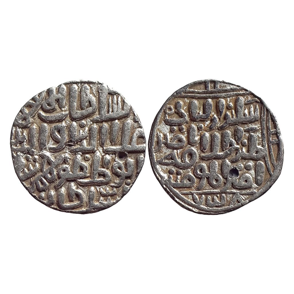 Bahamani Sultan Ala al-Din Bahman Shah Hadrat Ahsanabad Mint Silver Tanka