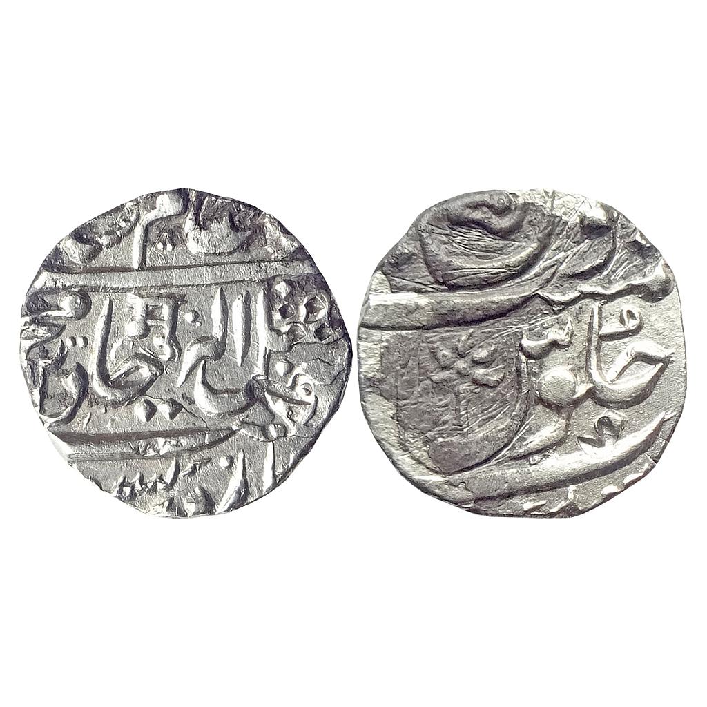 IK Maratha Confederacy INO Shah Alam II Aurangnagar (Mulher) Mint Silver Rupee