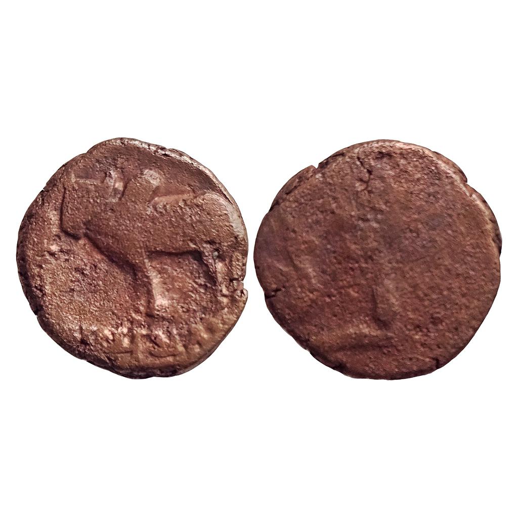 Ancient Monarchical issue of Ayodhya Ayumitra Copper Heavy Unit