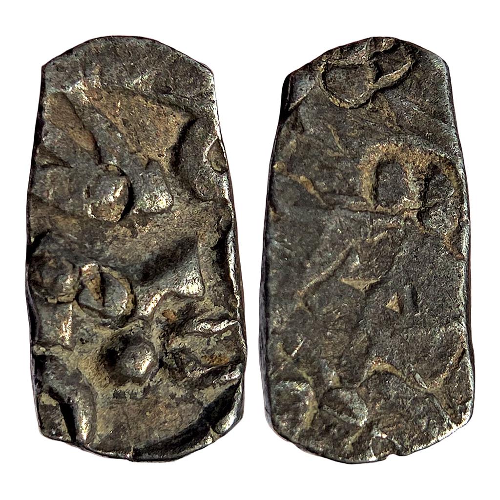 Ancient Punch Marked Coinage Surasena Mahajanapada Upper Ganga region Silver 1/2 Karshapana
