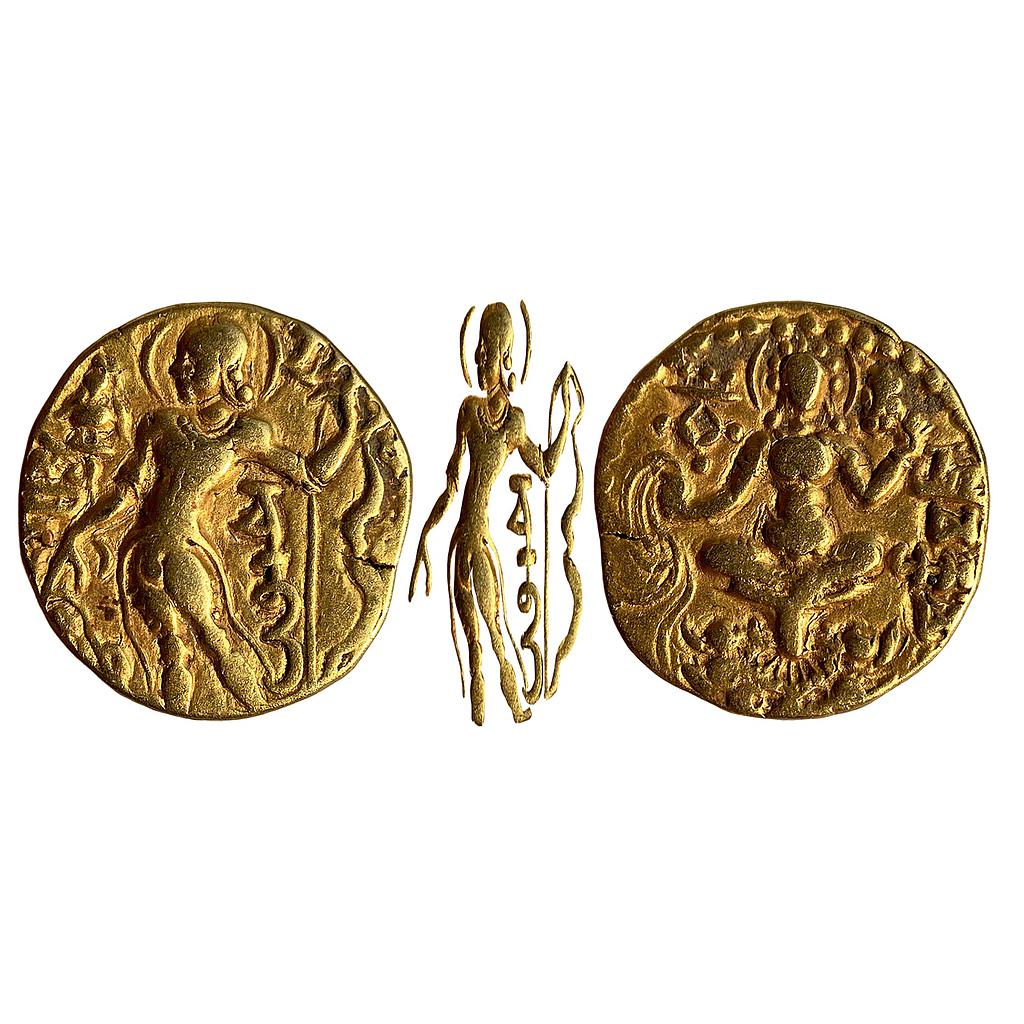 Ancient Guptas Chandragupta II Archer type Gold Dinara