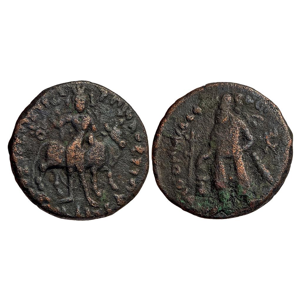 Ancient Kushans Vima Kadphises Copper Tetradrachm