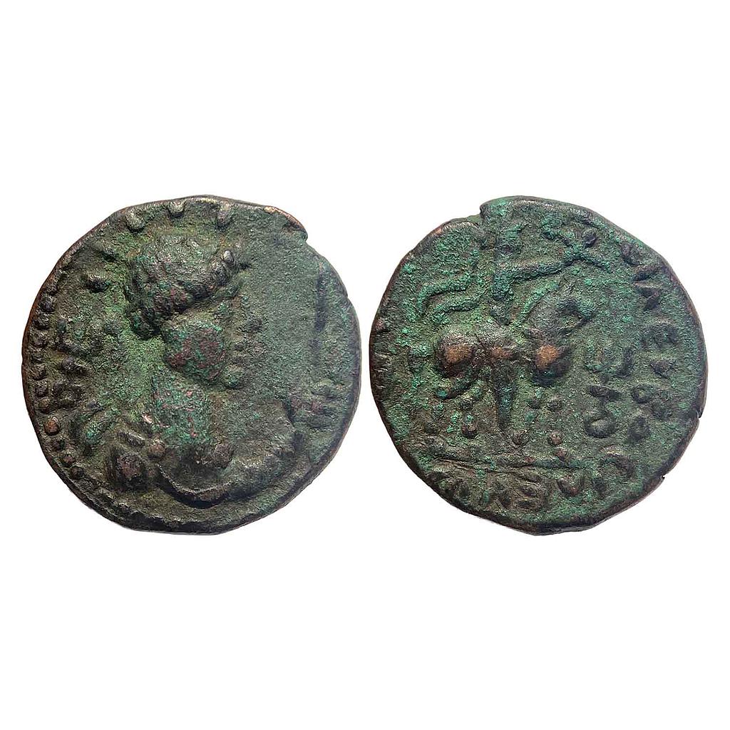 Ancient Kushanas Vima Takto Soter Megas Copper Drachma
